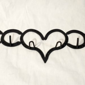 Horseshoe Heart Coat Rack
