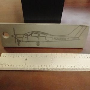 Titanium laser etched key fob - Custom