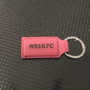 Custom Leather Aircraft Keychain