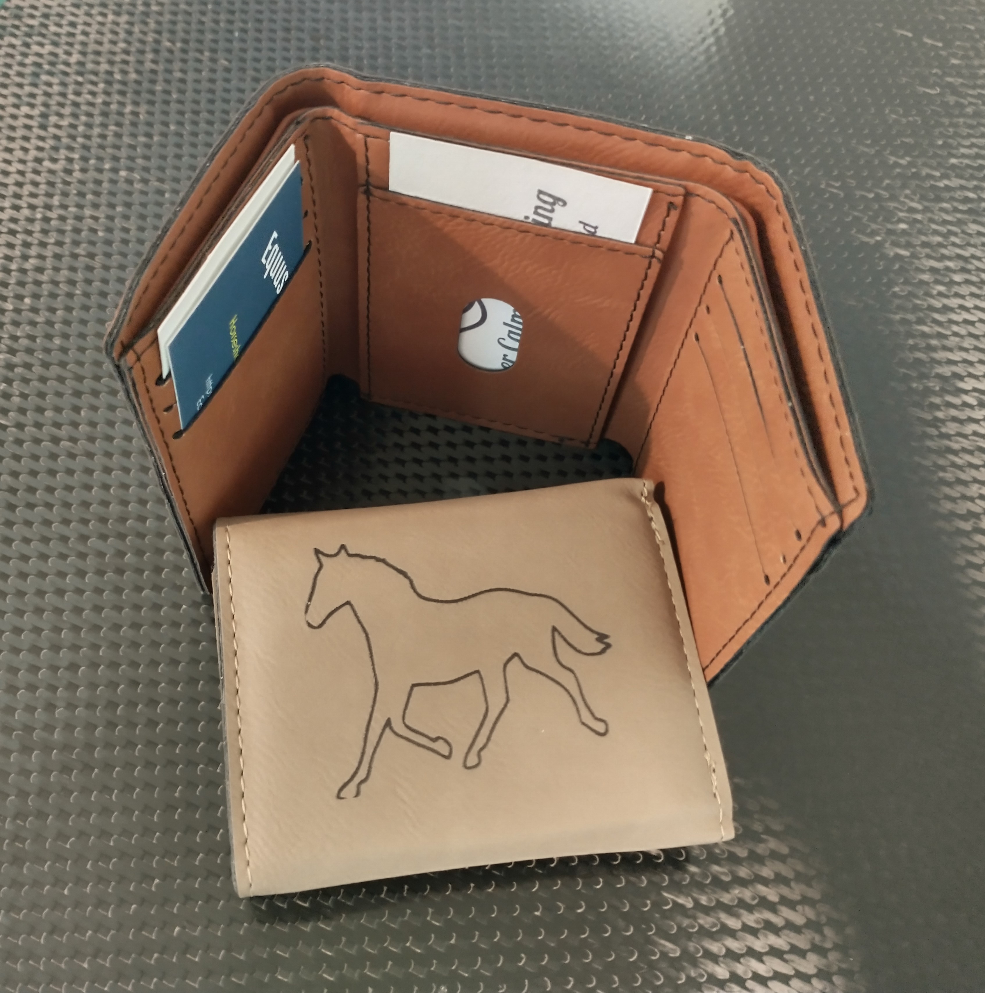 Tri-Fold Leather Wallet - Customizable