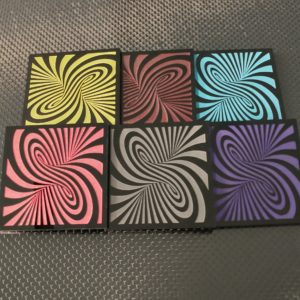 Colorful Twist Design Drink Coaster